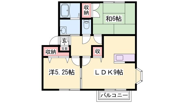 東觜崎駅 徒歩3分 1階の物件間取画像